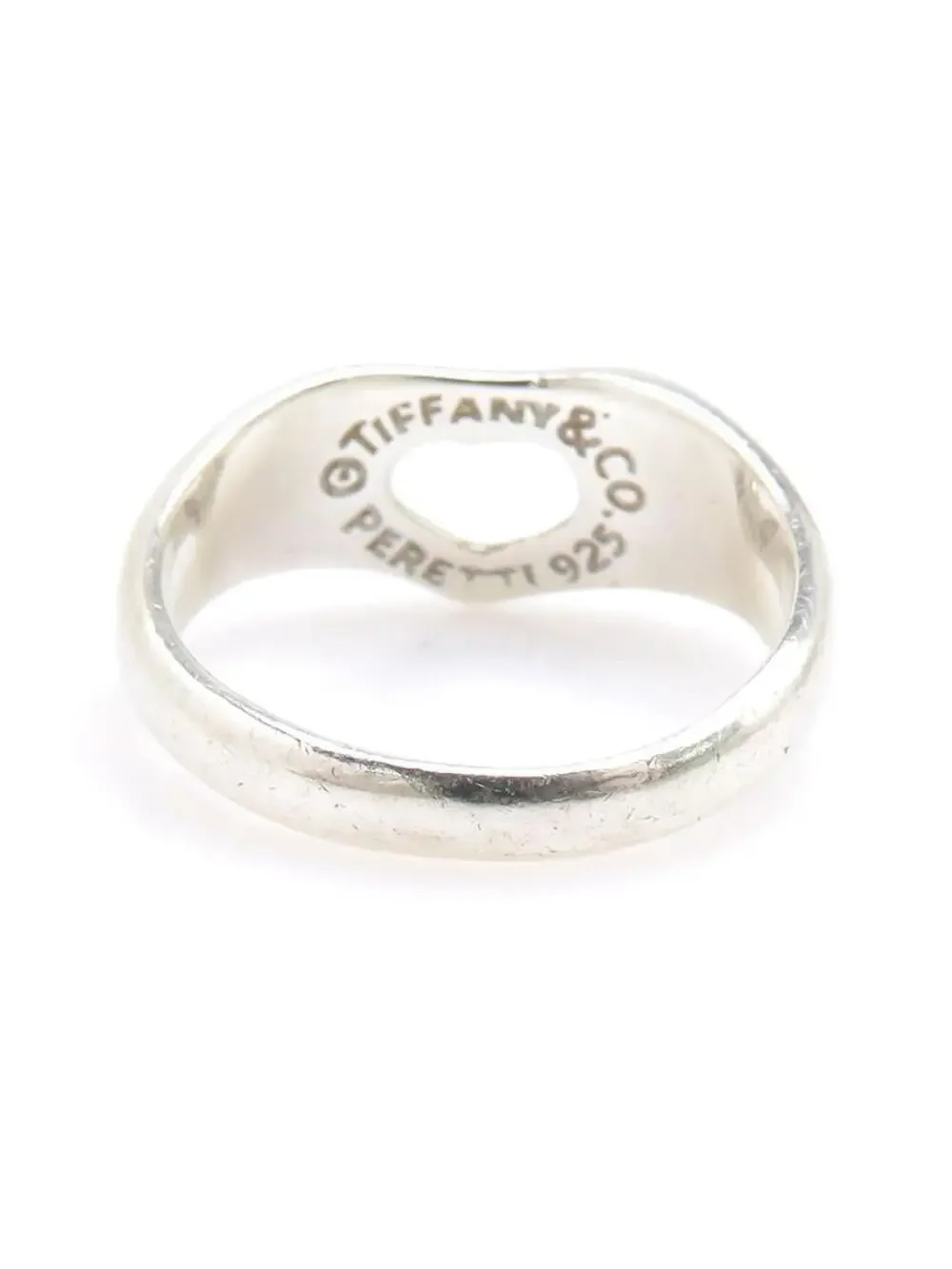 Auth Tiffany&Co. Open Heart Ring Silver #293895T98B